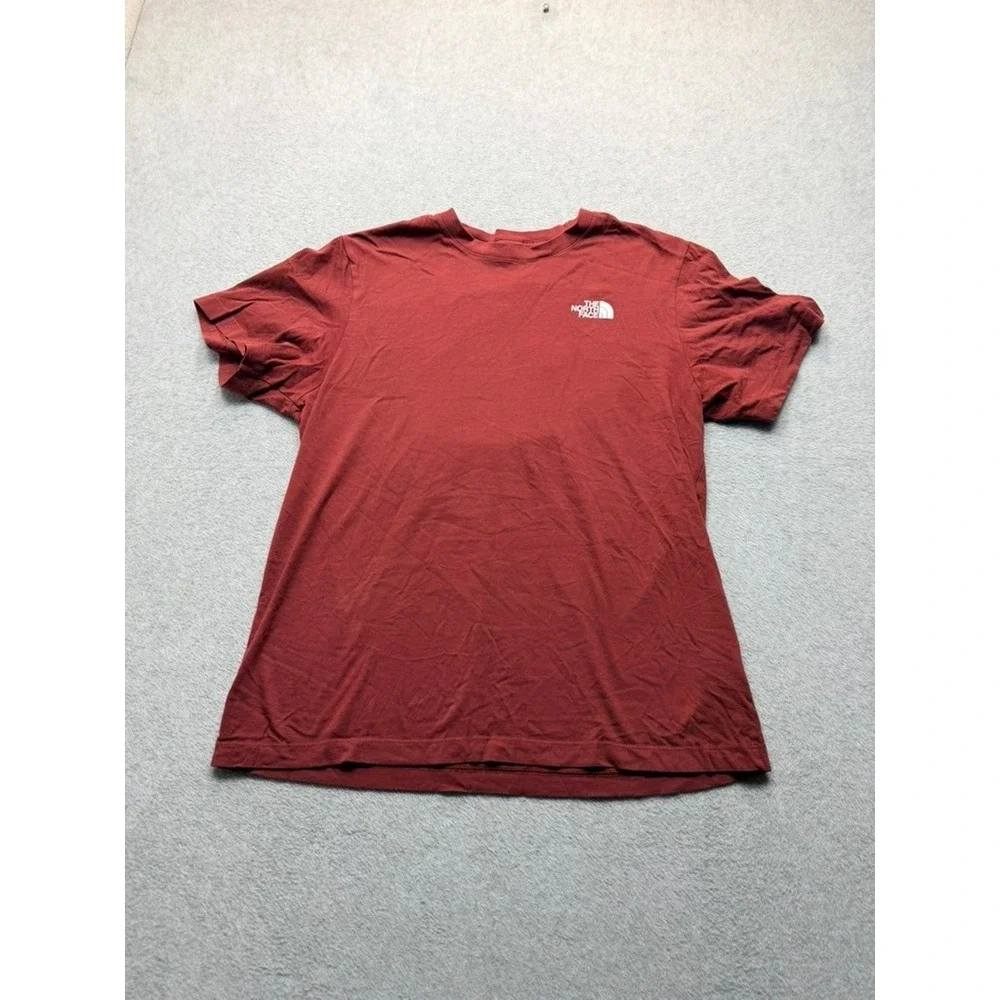 The North Face Mens Red Short Sleeve Graphic Logo T-Shirt Size Large NF0A4M8L